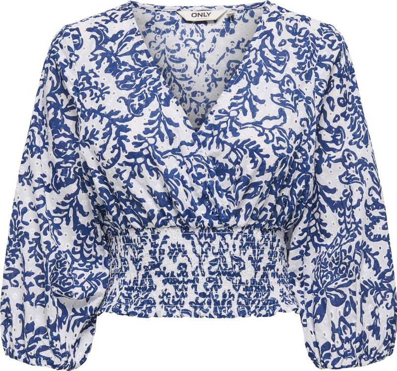 Only - Onlchanee Smock Top - Wit - 100% Katoen