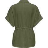 Only - Blouse - Army Groen - 98% Polyester 2% Polyamide
