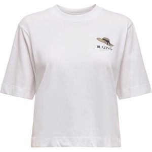 Onlvita Life S/S Summer Top Box JRS, wit (bright white), L