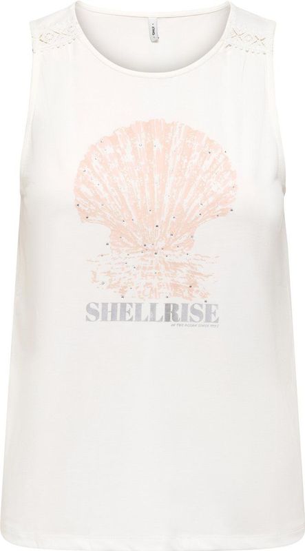 Top - ONLFREE - Jersey - Motiefprint - Ronde Hals - Mouwloos