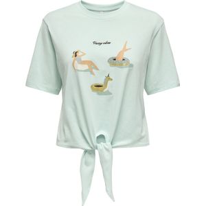 ONLY - ONLBINE LIFE - T-shirt - Blauw - Meisjes