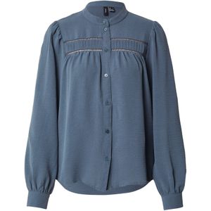 VERO MODA - VMEMMA - Blouse - Blauw - Lange Mouw - Gerecycled Materiaal
