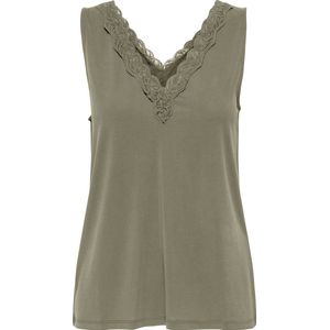 ONLY - ONLFREE LIFE S/L V-NECK LACE MIX TOP - Meisjes - Blouse - Kanten Detail - Regular Fit