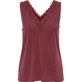 Spaghetti Top - Ruby Wine - Jersey - V-hals - Regular Fit