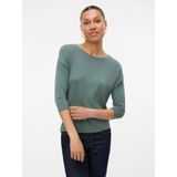 Basic Top - O-hals - 3/4 Mouwen - Regular Fit