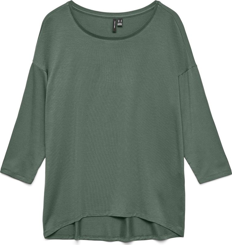 Basic Top - O-hals - 3/4 Mouwen - Regular Fit