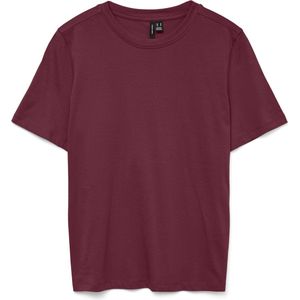 VERO MODA - Vmpaulina T-shirt - Tibetaans Rood - Katoen - 1 Stuk