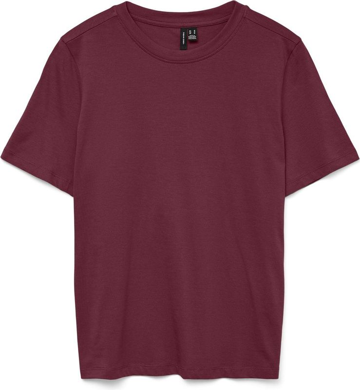 VERO MODA - Vmpaulina T-shirt - Tibetaans Rood - Katoen - 1 Stuk