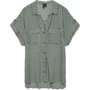 Vero Moda - BUMPY - Overhemdblouse - Regular Fit - All-over Motief - Korte Mouwen