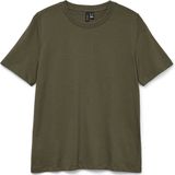 Vero Moda - PAULINA - T-shirt - Regular Fit - Effen - Puur Katoen