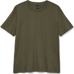 Vero Moda - PAULINA - T-shirt - Regular Fit - Effen - Puur Katoen