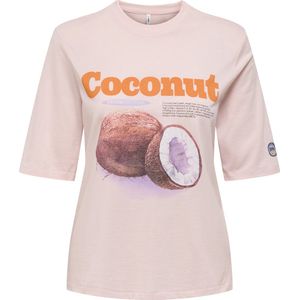 Only - Onlphoebe SS Fresh Top - T-shirt - Zalmpeach - Katoen