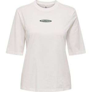 Onlphoebe S/S Fresh Top Box JRS, cloud dancer, S