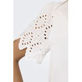 ONLY - ONLEBBA - Shirt - Wit - Kwartmouw - Ronde Hals