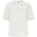 Only - Luz Puff Sleeve Shirt - Off White - Dames - Regular Fit