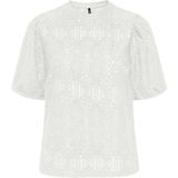 Only - Luz Puff Sleeve Shirt - Off White - Dames - Regular Fit