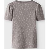 Biologisch Katoen T-shirt - Drop-stitch Design - Slim Fit - Korte Mouwen - All-over Print