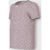 Biologisch Katoen T-shirt - Drop-stitch Design - Slim Fit - Korte Mouwen - All-over Print