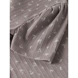 Biologisch Katoen T-shirt - Drop-stitch Design - Slim Fit - Korte Mouwen - All-over Print