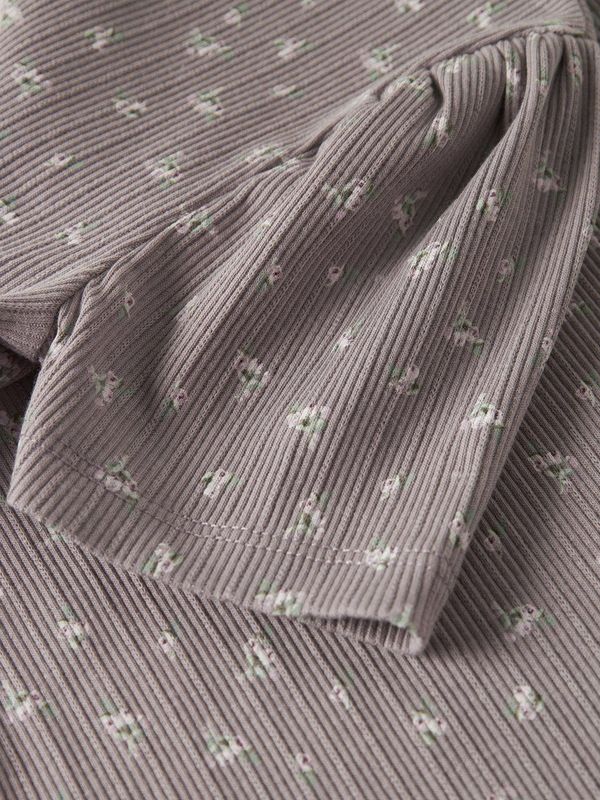 Biologisch Katoen T-shirt - Drop-stitch Design - Slim Fit - Korte Mouwen - All-over Print