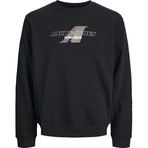 Jack and Jones Junior - Sweatshirt - Blauw - Katoen - V-hals, Lange Mouwen