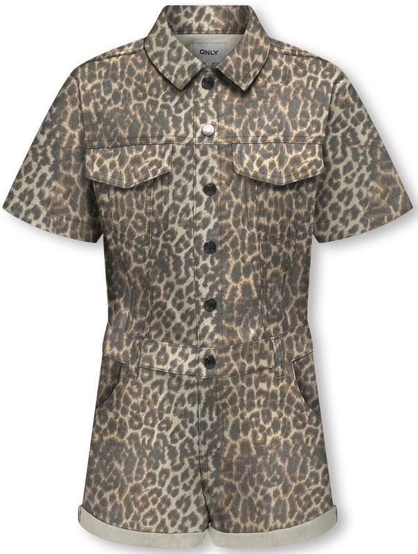 ONLY GIRL - Playsuit - Geweven Stof - Knoopsluiting - Voorzakken