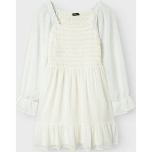 Jerseyjurk - Vierkante Hals - Lange Mouwen - Kort - Geweven Stof