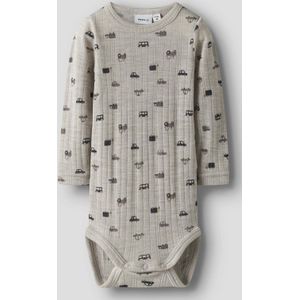 Needle Drop - Bodysuit - Zwart - 100% Merinowol