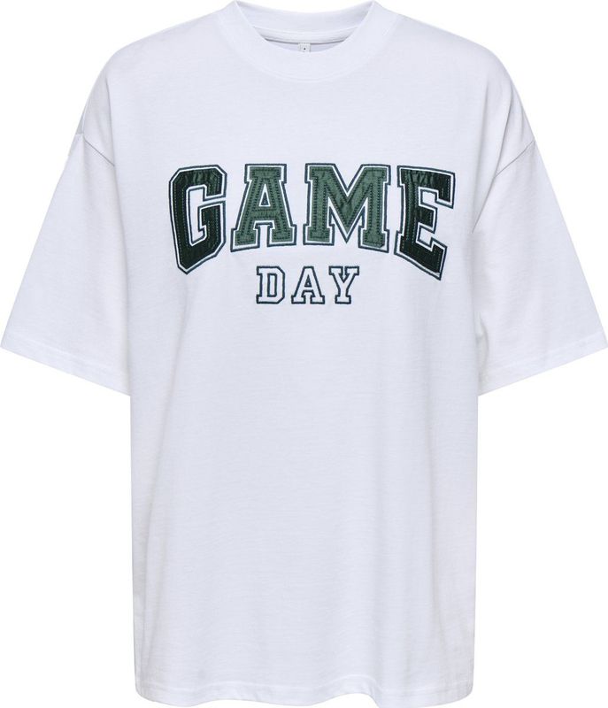 Only - Rikka Satin Shirt - Wit - Nachtkleding