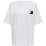 Only - Rikka Satin Shirt - Wit - Nachtkleding