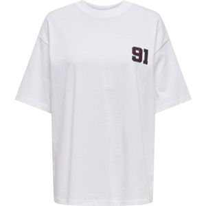 Only - Rikka Satin Shirt - Wit - Nachtkleding