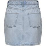 Spijkerrok - Denim - Kort - Met Riemlussen en Strass Steentjes