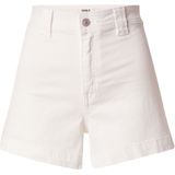 ONLY - ONLPARIS - Korte Broek - Wit - High Waist