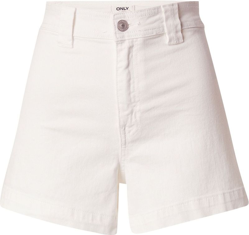 ONLY - ONLPARIS - Korte Broek - Wit - High Waist