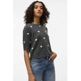 Vero Moda - Trui - Light Grey Melange - Polyester/Nylon/Elastan