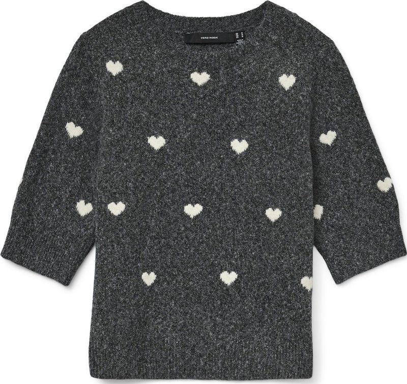 Vero Moda - Trui - Light Grey Melange - Polyester/Nylon/Elastan