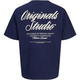 Jack & Jones - JORNORREBRO TYPO TEE - T-shirt - Ocean cavern - Korte Mouwen