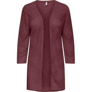 ONLY Dames Onlwisty 7/8 Sl Open Cardigan KNT, robijnwijn, XS
