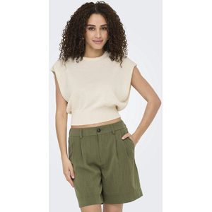 Onlmia Sl O-Neck Top Cc KNT, Egret, XS