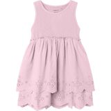 NAME IT - NMFFILONE - Jurk - Groen/Rosa - Mouwloos - Knielengte