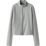 Cardigan - Blauw - Hoge Hals - Lange Mouwen