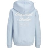 Jack and Jones Junior - Hoodie - Groen - Sweatstof - Kangoeroezak