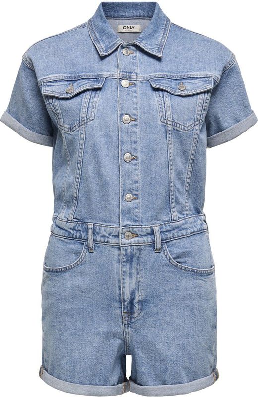Only - Jumpsuit - Lichtblauw - Denim - Regular Pasvorm