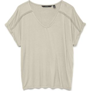 Vero Moda - Vmvanessa Ss V-neck Top - T-shirt - Birch