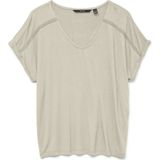 Vmvanessa - Top - V-Hals - Korte Mouwen - Relaxed Fit - Kanten Detail