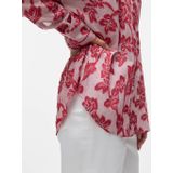 Vero Moda Blouse Vmfrankie Ls Shirt Wvn 10329446 Karanda Red/white Stripes Dames Maat - M