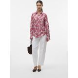 Vero Moda Blouse Vmfrankie Ls Shirt Wvn 10329446 Karanda Red/white Stripes Dames Maat - M