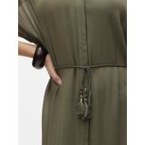 VERO MODA - VMBENTE - Jurk - Olijfgroen - 7/8 Lengte - Losse Pasvorm