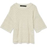 Gebreide Trui - Effen - Knitwear - Ronde Hals - Losse Pasvorm