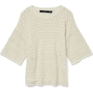 Gebreide Trui - Effen - Knitwear - Ronde Hals - Losse Pasvorm